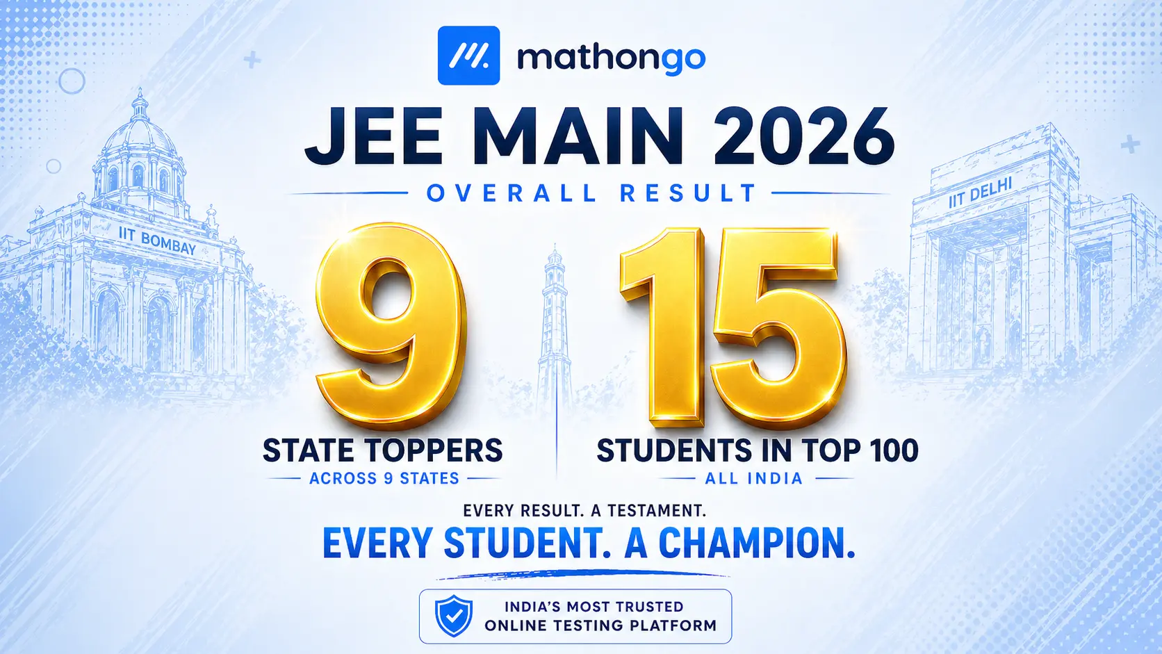 JEE Main 2026 January Result Banner